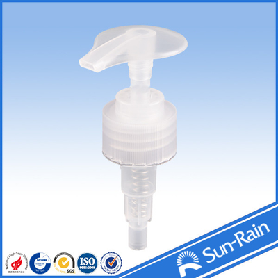 Transparante plastic lotionpomp voor shampoo, de fles van het handdesinfecterende middel