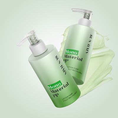 Ribbed lotion pump 28 410 voor flessen met handcrème