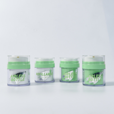 Leeg PET-fles luchtloze pompfles voor aangepast PP-materiaal hervulbare lichaamscrème-container