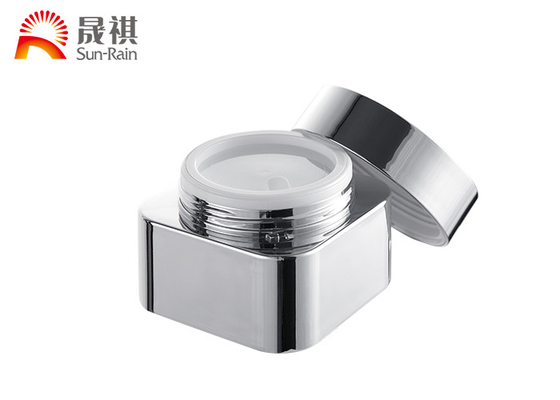 Zilveren Lege de Roomkruiken van Aluminiumpmma, Verpakkende Kosmetische Opslagcontainers