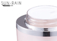 Roze ronde duidelijke van de de kruiken acrylkruik van 30ml 50ml plastic kosmetische de roompe schijf SR-2386