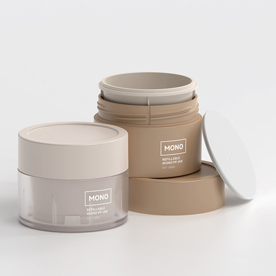 Plastic PP cosmetische crème potten potten containers 50ml 100ml 150ml 200ml