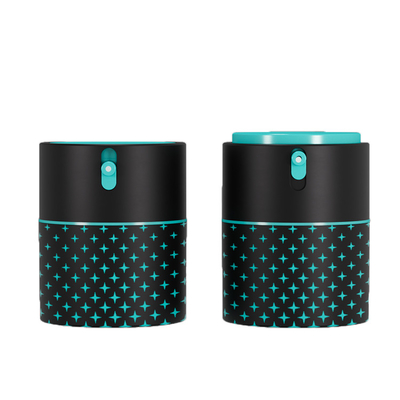 Groothandel 50 ml luchtloze fles Custom Serum Ronde Rotary Twist PP met pomp Fresh-Keeping
