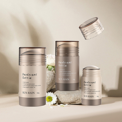 Antitranspirant Geur Vaste balsem Hervulbaar Deodorant Stick Fles Ovale lege container
