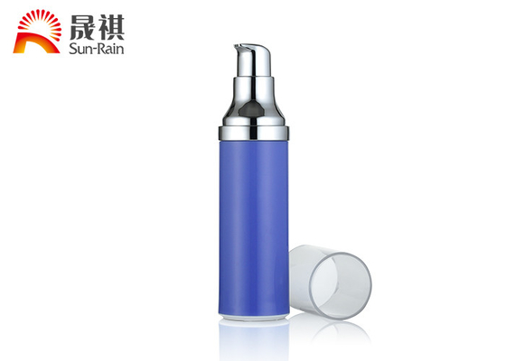 SR-2111A de Aangepaste Fles van de de Lotionpomp van pp Blauwe, Roomkruik Zonder lucht 15ml 25ml 30ml